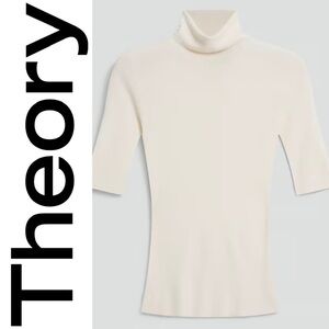 Theory Leenda Short-sleeve Turtleneck